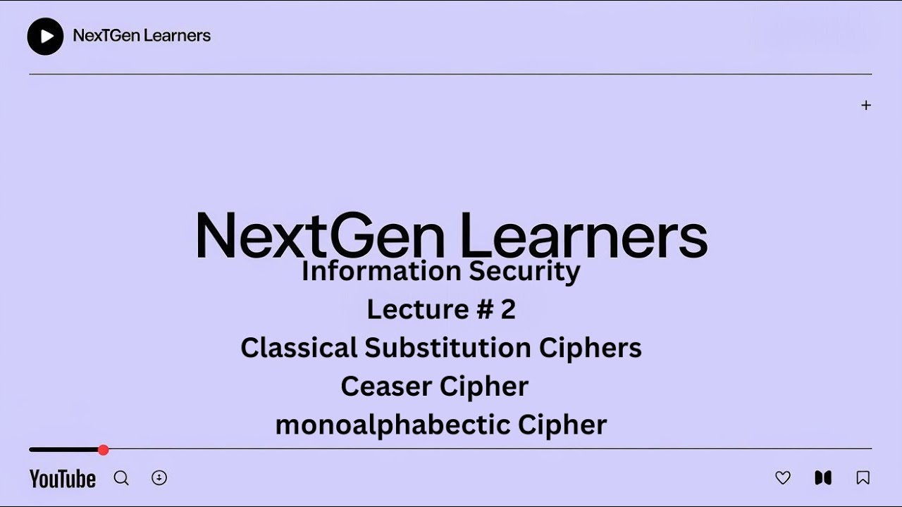 Information Security | Classical Substitution Ciphers | Ceaser Cipher | monoalphabetic Cipher