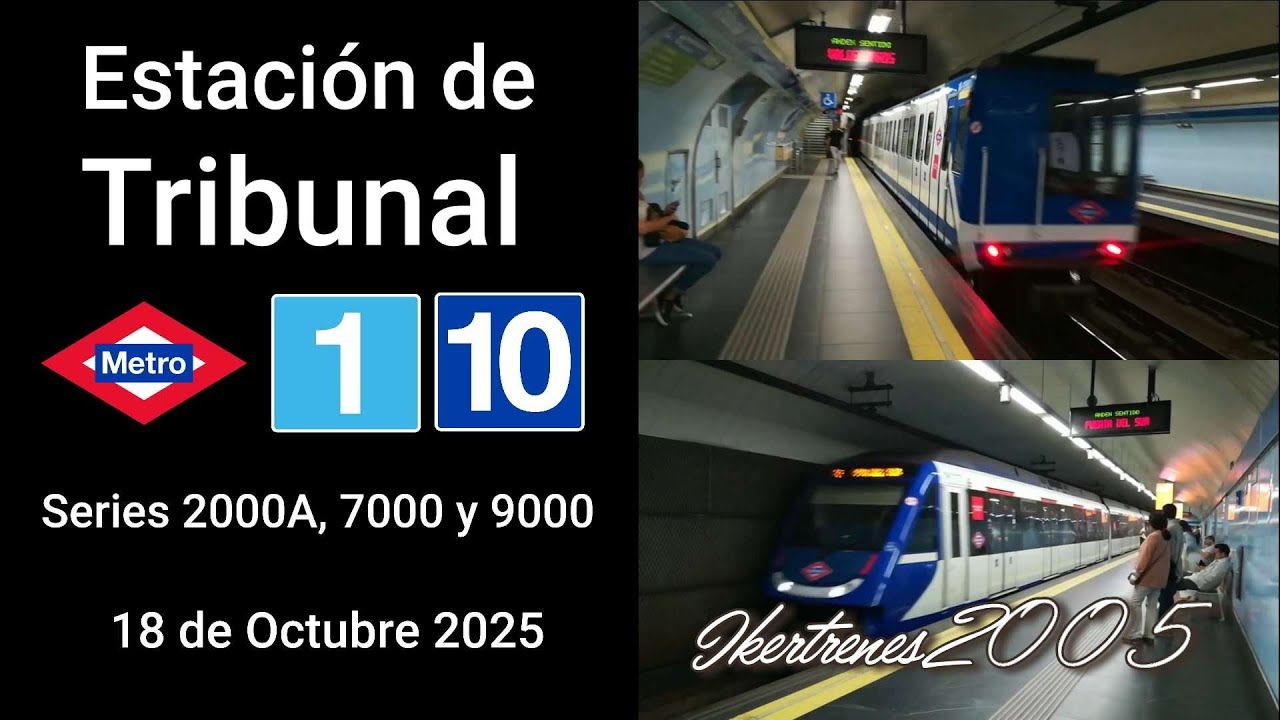 Metro de Madrid | Estación de Tribunal | Líneas 1 y 10