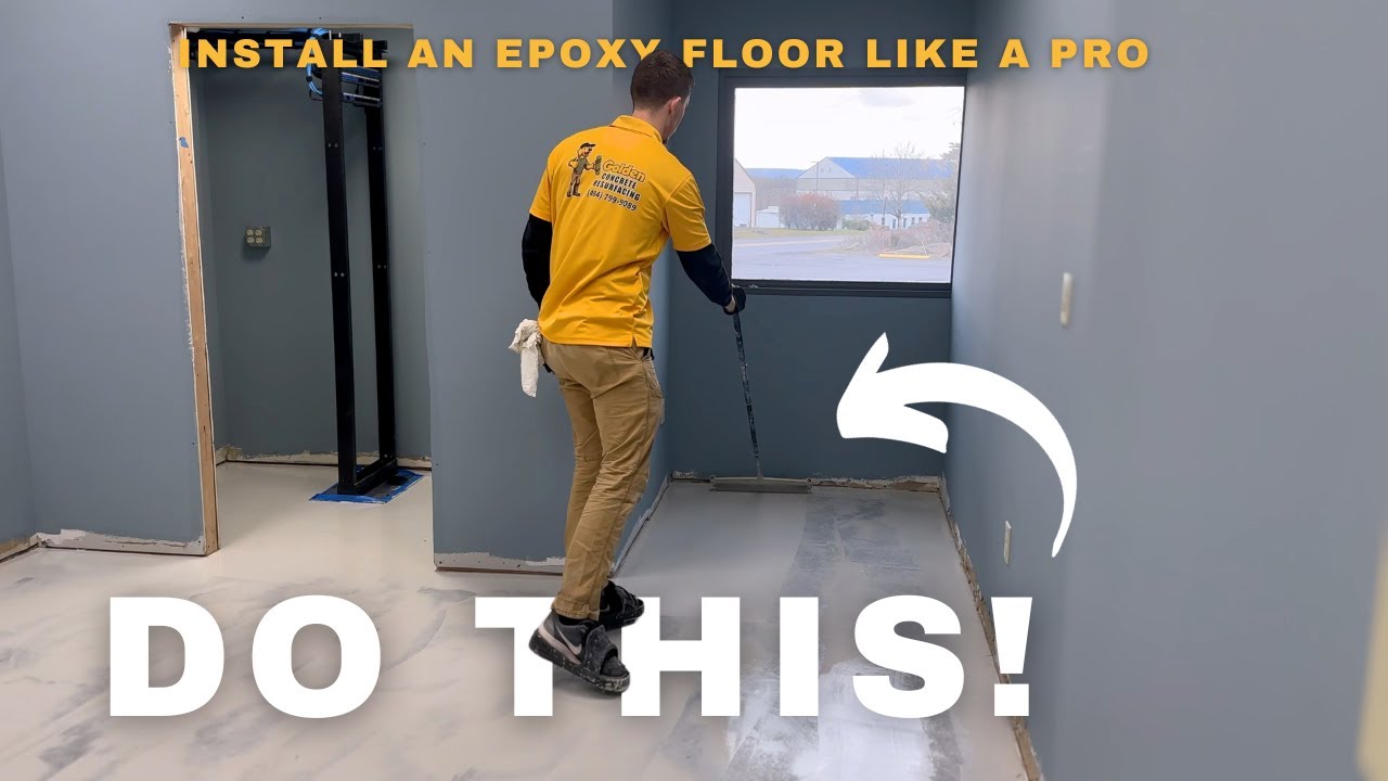 How to Install an Epoxy Floor Like a PRO - Golden Concrete Resurfacing