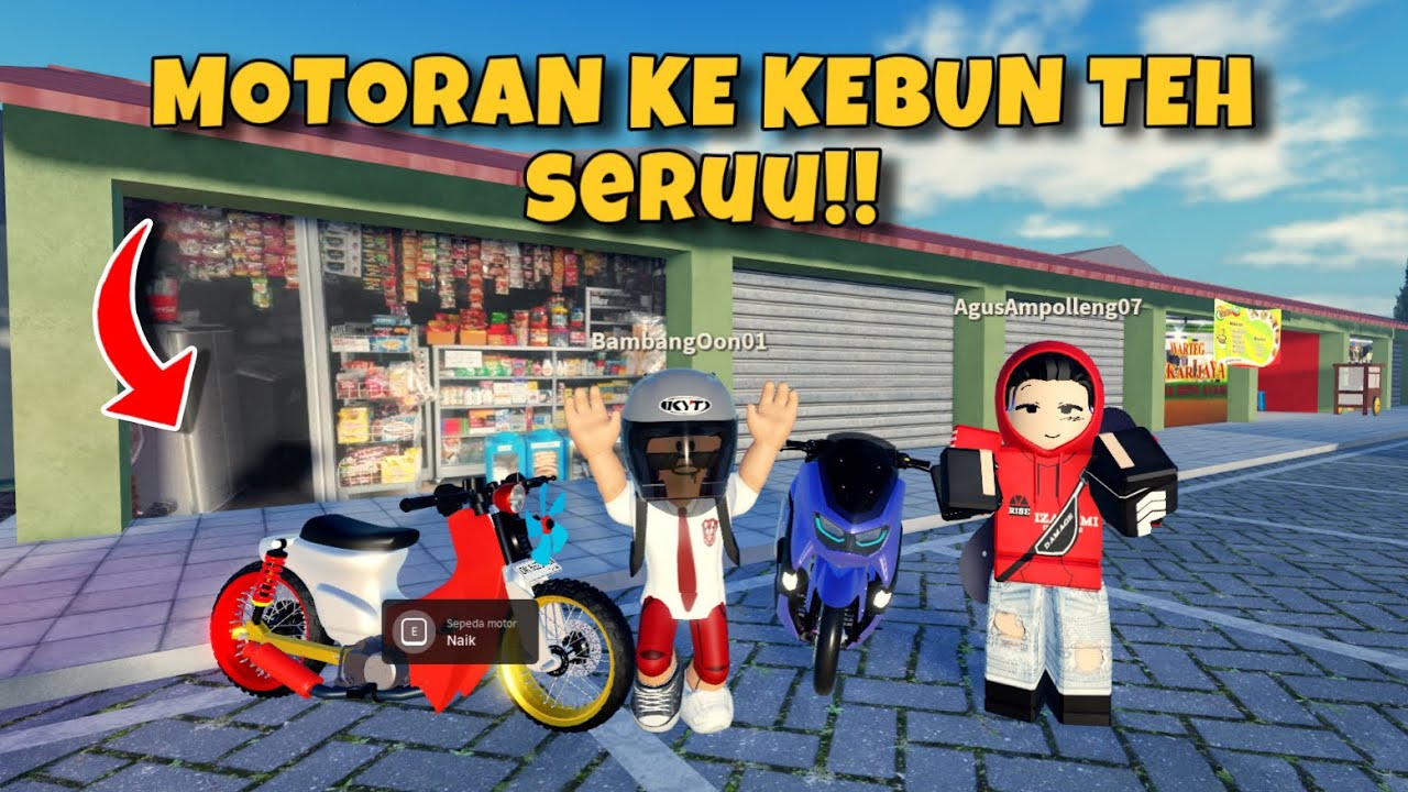 BAMBANG & KAWAN KAWAN TOURING KE BANDUNG NAIK MOTOR NGABERS DI DRAG DRIVE SIMULATOR ROBLOX INDONESIA