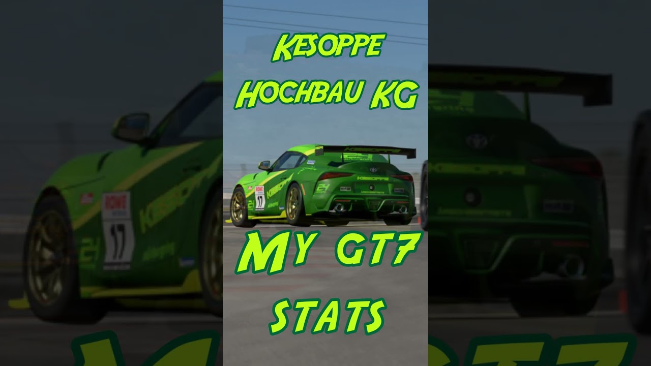 My GT7 stats... Good luck! 