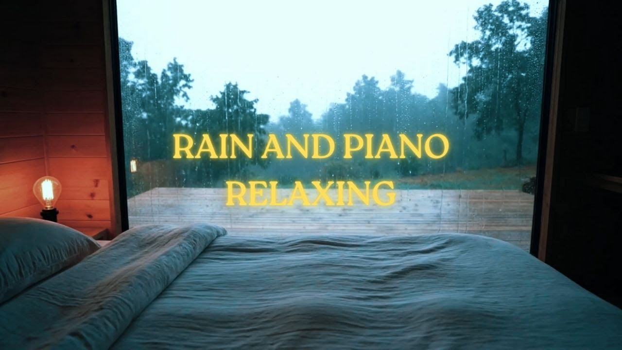Soft Piano Music with Rain On Window 🌧️ Peaceful Sleep, Relaxing, Deep Sleep Music, Meditation #02
