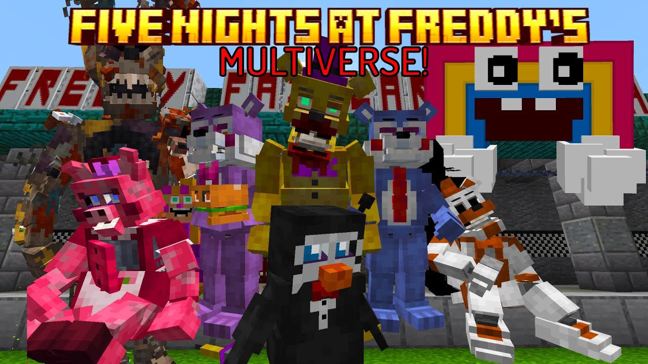 THIS FNAF MINECRAFT MOD Brings THE FAZVERSE TO LIFE! (The Multiverse of Freddy's Mod Showcase)