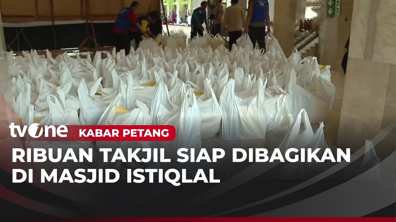 Masjid Istiqlal Siapkan Ribuan Porsi Buka Puasa Gratis | Kabar Petang
