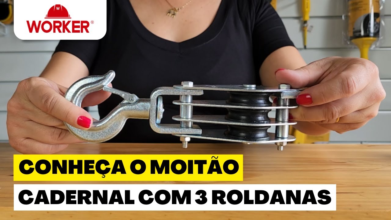 MOIT&Atilde;O PERFEITO PARA SUBIR MATERIAIS | 3 ROLDANAS