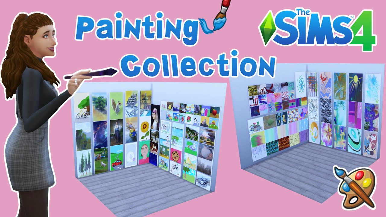 How to get New Paintings WITHOUT Downloading CC // The Sims 4: Painting Collection Tutorial