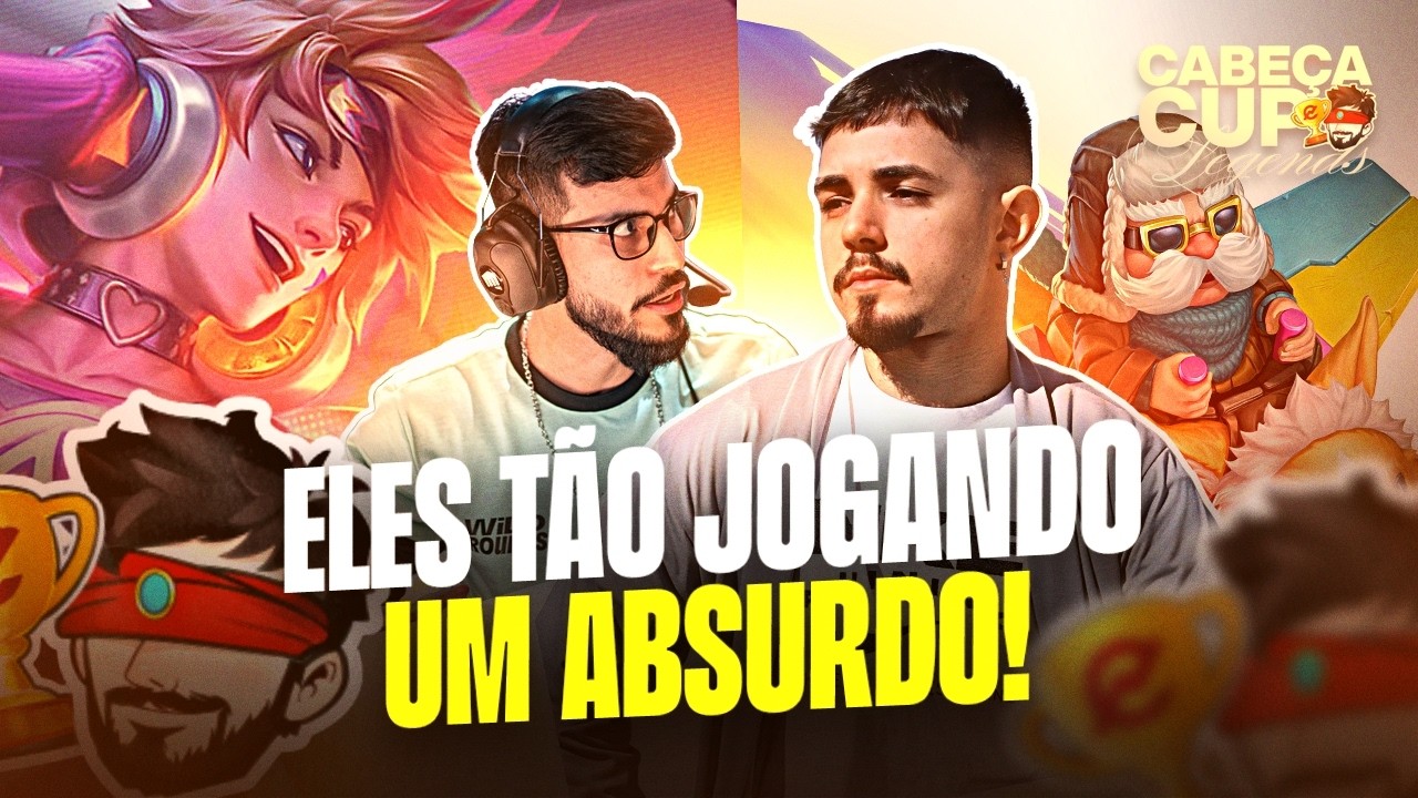TIME ABSURDO DE FORTE NESSE CAMPEONATO! QUARTAS DE FINAL - CABEÇA CUP: LEGENDS | LoL Wild Rift