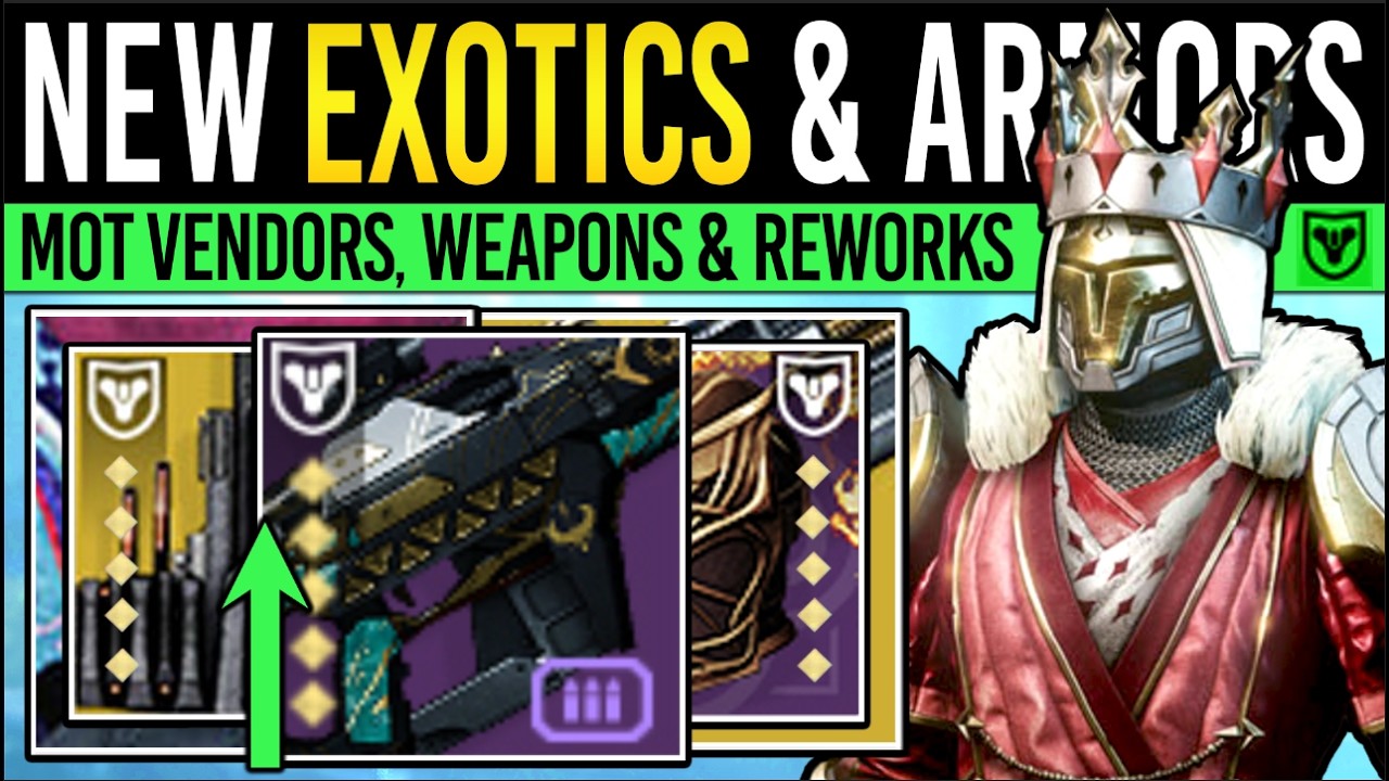 Destiny 2: NEW EXOTIC WEAPONS & FUTURE UPDATES! Insane ARMOR, New Vendor, Tower Rework, Confirmation