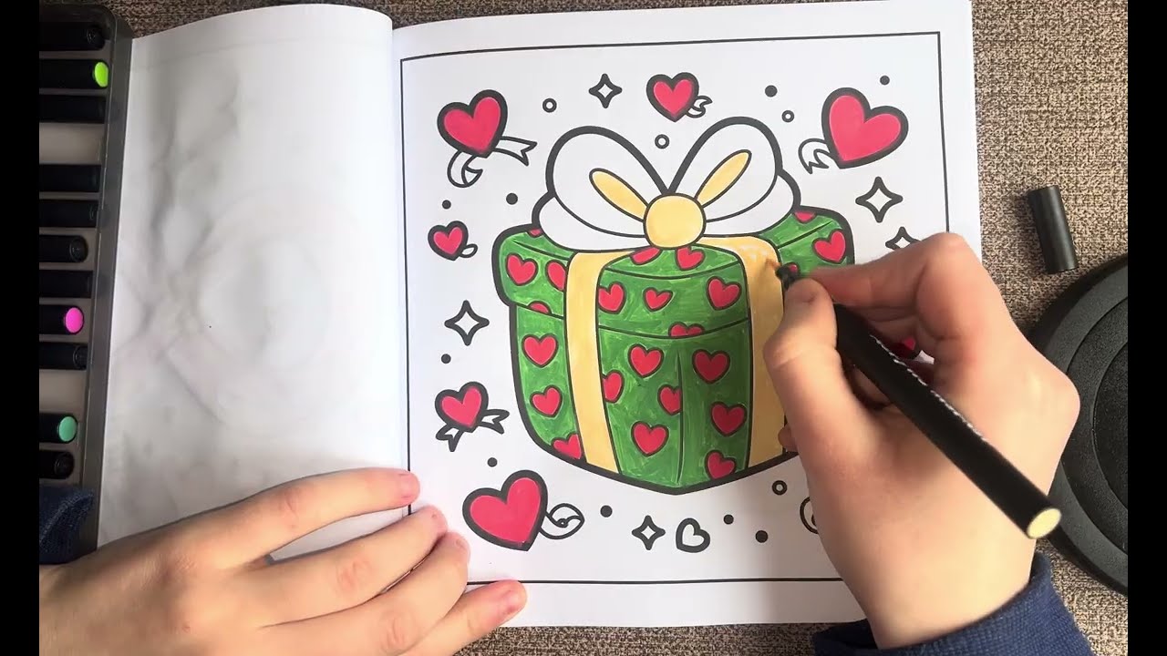 I Colored a Special Valentine Gift 💖
