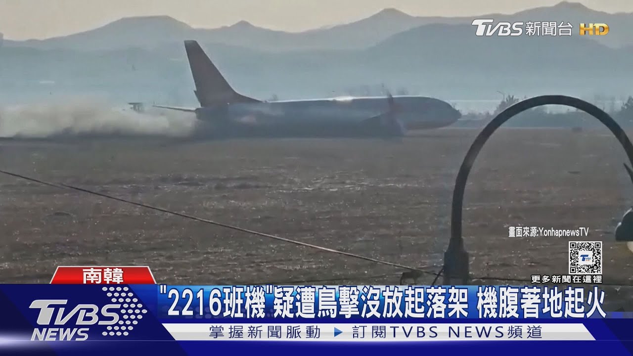 南韓「濟州航空」客機昨才飛桃園 今降落時疑遭鳥擊爆炸｜TVBS新聞 @TVBSNEWS01