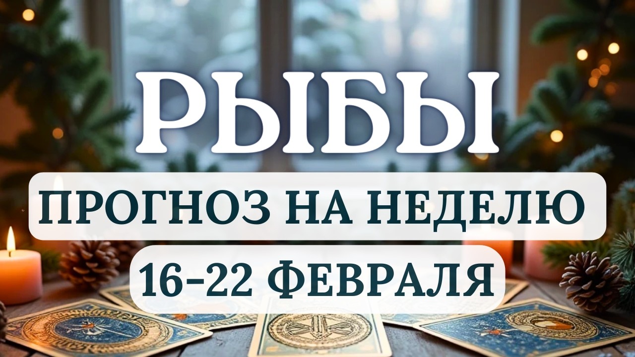 РЫБЫ♓️НЕ ИЩИТЕ ОТВЕТЫ ВОВНЕ, А НАЙДИТЕ ПОКОЙ ВНУТРИ... ♓️ПРОГНОЗ НА НЕДЕЛЮ С 16 ПО 22 ФЕВРАЛЯ 2026