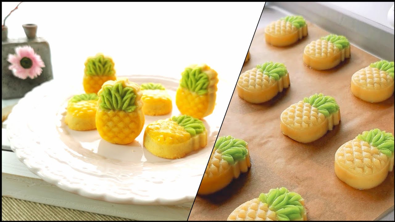Melt In Your Mouth Cheese Pineapple Tart Cookies / Nastar