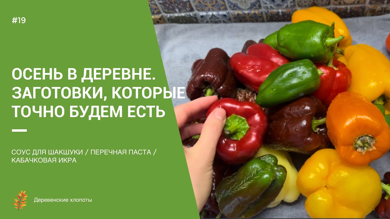 ОСЕННИЕ ХЛОПОТЫ В ДЕРЕВНЕ / ДЕЛАЮ ЗАГОТОВКИ / САЖАЮ ЧЕСНОК / ПРИБИРАЮ ОГОРОД