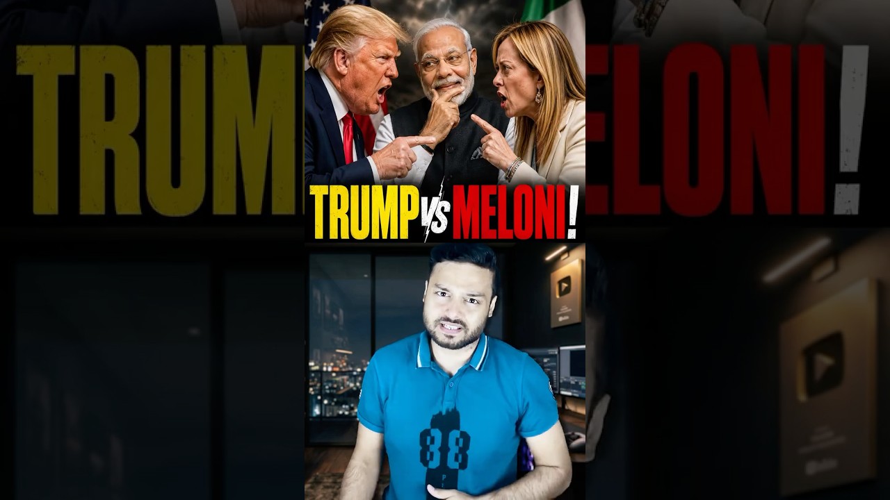 10 Years Relation Broken in 10 Seconds - Modi's Bestfriend MELONI is VERY ANGRY At Trump #shorts