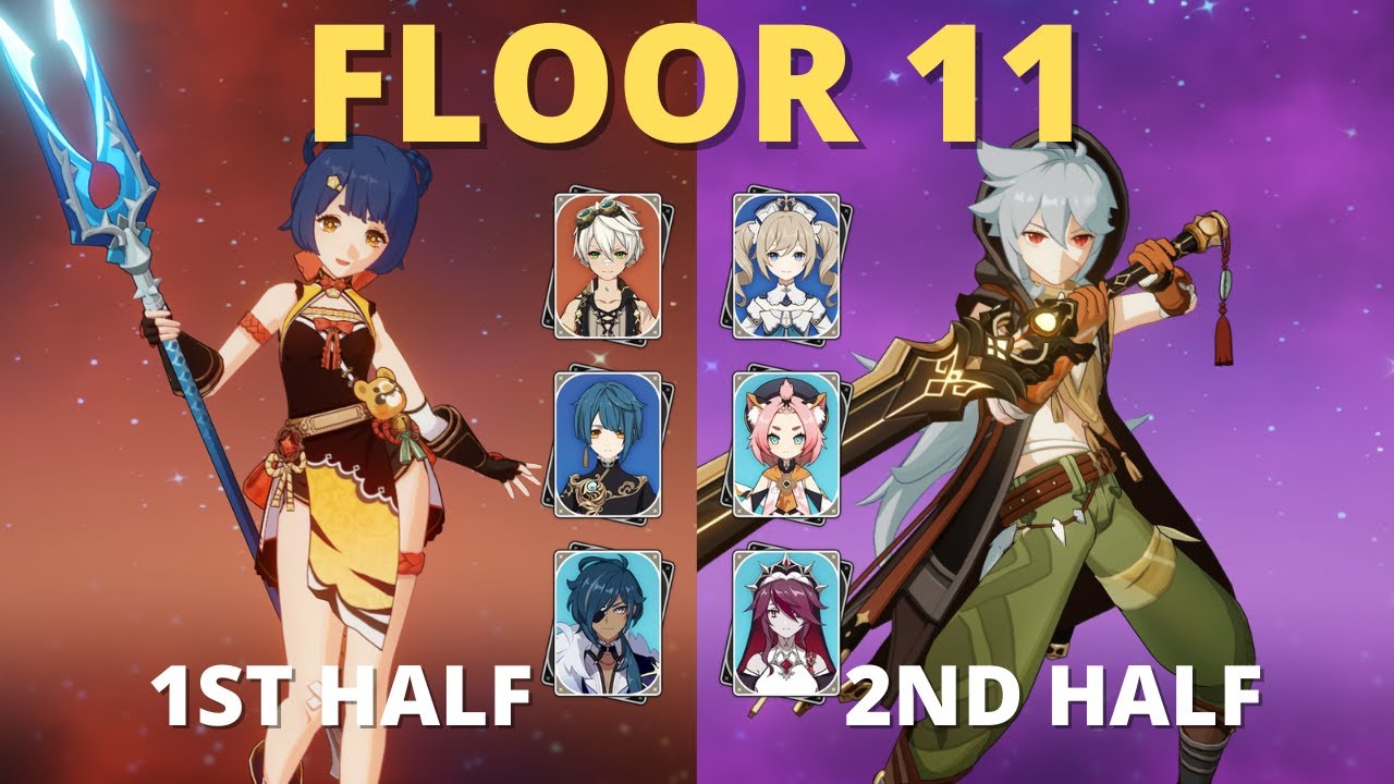 NO 5 STARS! National Team & Razor | Genshin Impact 2.2 Spiral Abyss Floor 11