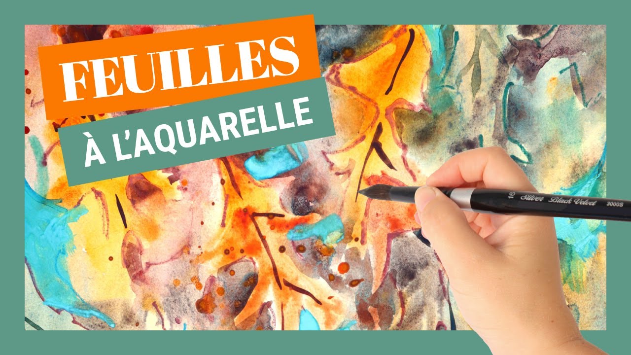 Peindre des feuilles d'automne à l'aquarelle - FACILE