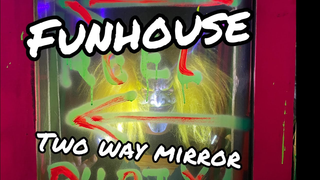 Funhouse Two Way Mirror Halloween DIY