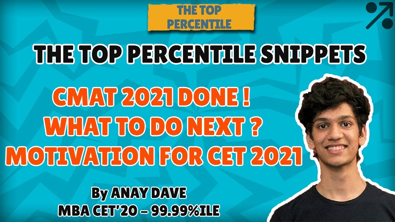 MOTIVATION for MBA CET 2021 | Mock poll analysis | by 99.99 %ile Anay Dave (AIR 9) in MBA CET 2020