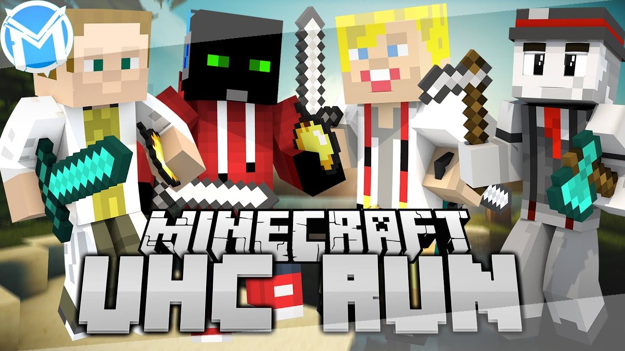 Nejbrutálnější 4v4 hra!!! | UHCRun [MarweX&GEJMR&Kelo&Jirka Král]