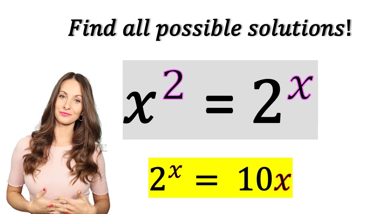 Using the LAMBERT W FUNCTION find ALL solutions! / (  W_0 and W_-1)