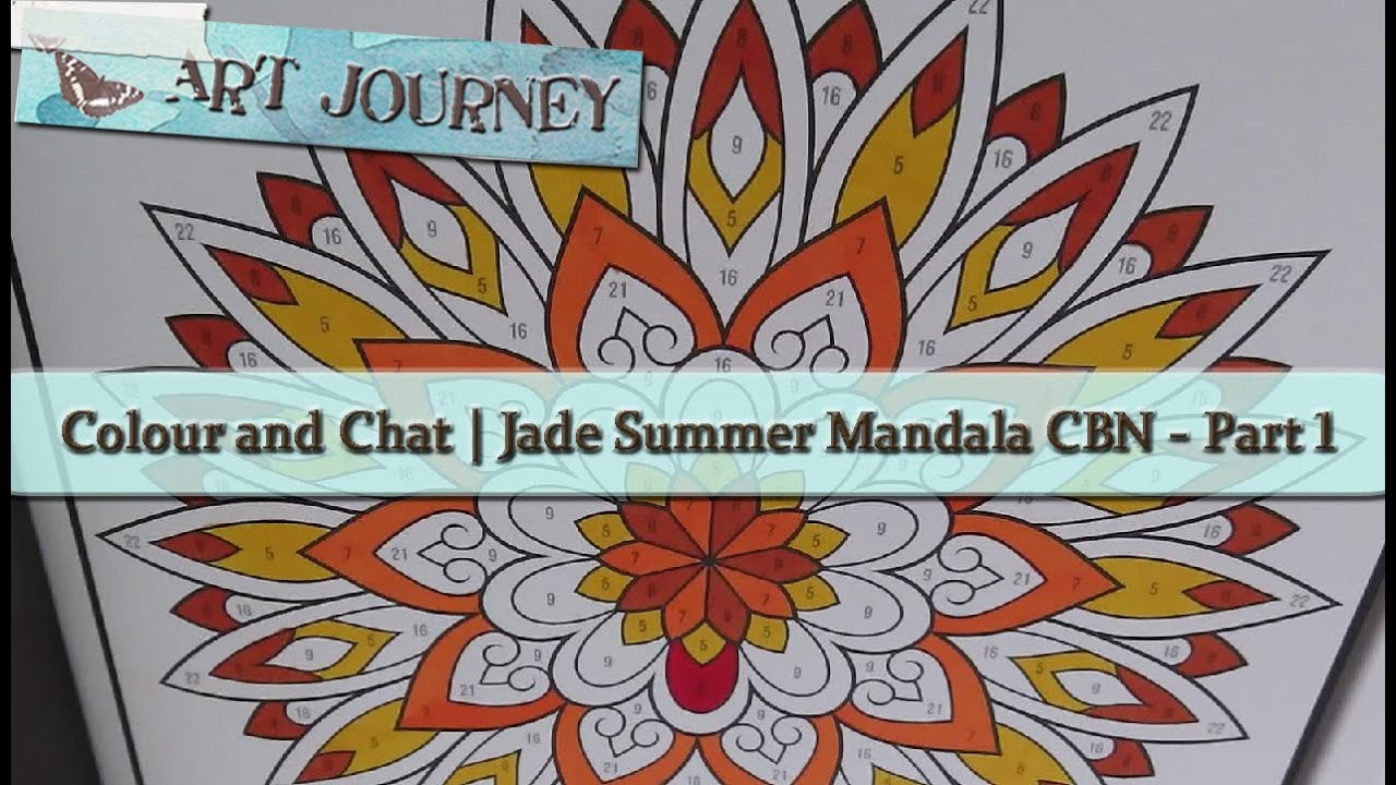 Colour & Chat | Jade Summer Mandala Color-by-Number Part 1 - Gurkkst Alcohol Markers | Color with Me