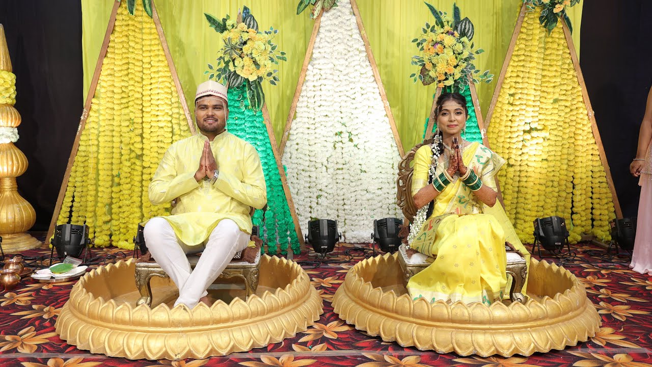 Neha & Mayur Traditional Video Part-1 | देव ब्राह्मण/अष्टीवर्ग | सिमंती पूजन | हळदी | Jalgaon❤️