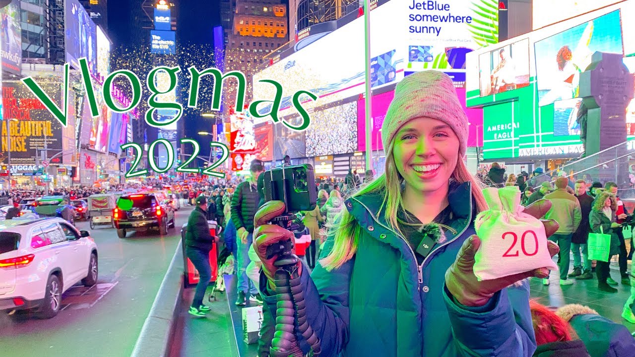 ДЕНЬ 20 — Ночная прогулка по Нью-Йорку! | Vlogmas 2022 | Knitty Natty