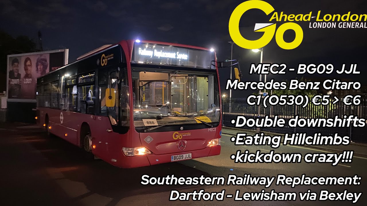 Go Ahead Londons Mercedes-Benz Citaro MEC2 getting sent through SE London with AMG Style Kickdown