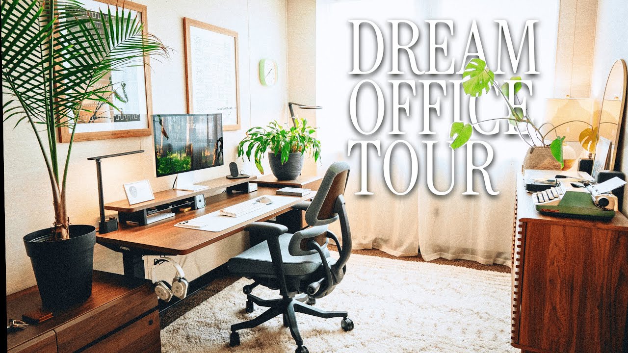 Wycieczka po konfiguracji biurka w domowym biurze Dream Home Office