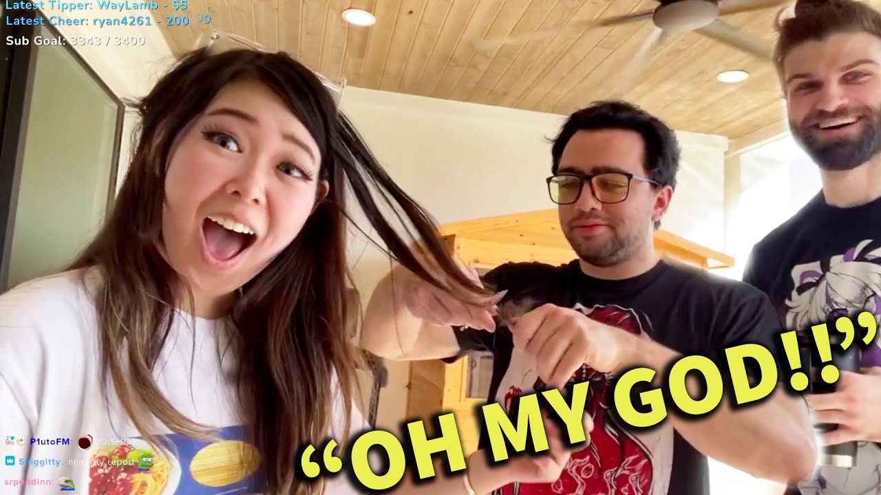 Evil Mizkif cuts Extra Emily's hair in retaliation