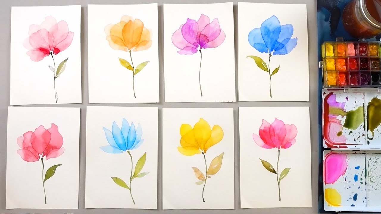 Watercolor Transparent Layering Painting Technique