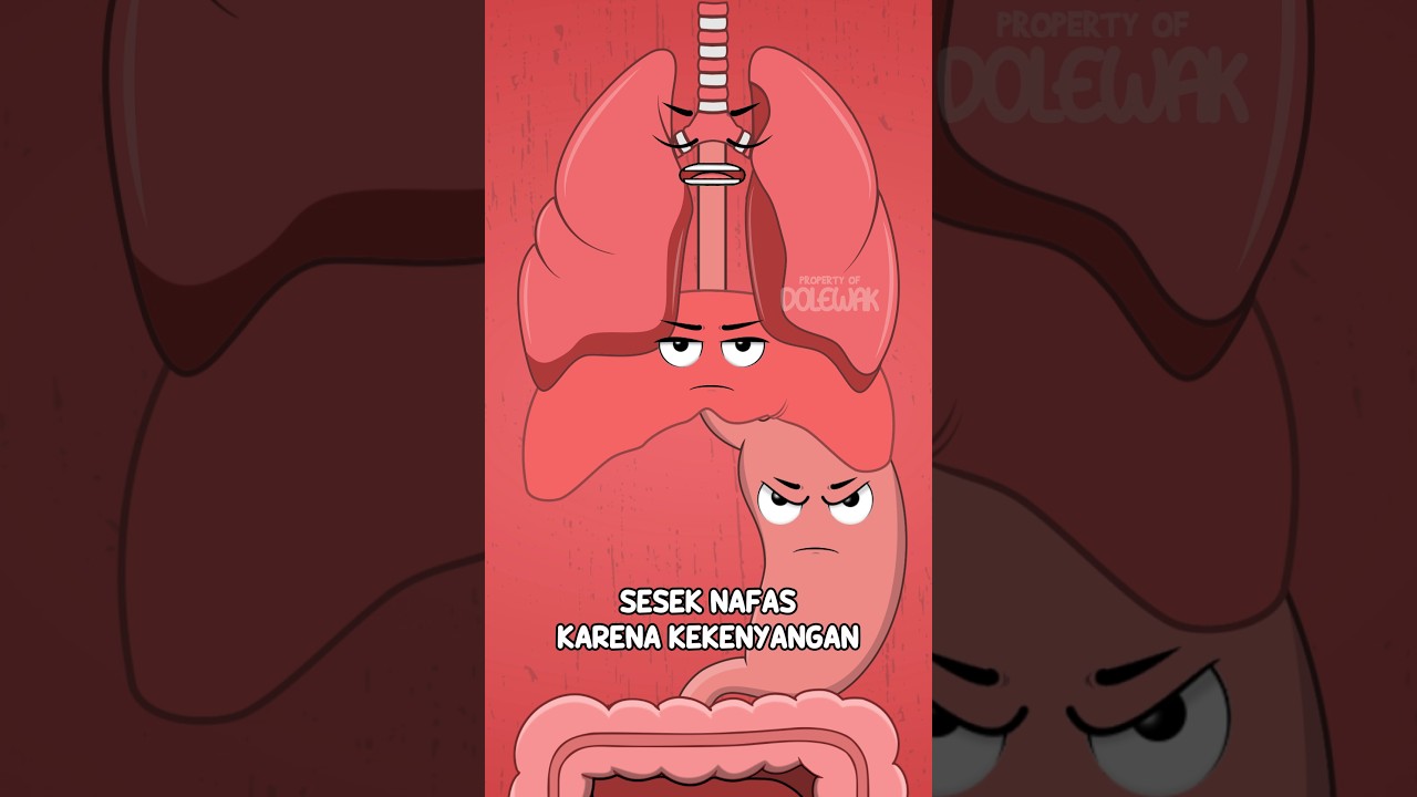 Sesak Nafas Karena Kekenyangan #animasidolewak