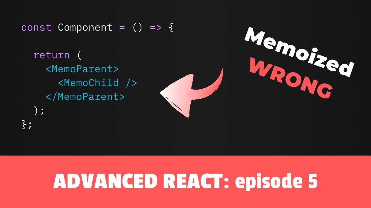 Mastering memoization in React - Advanced React course, Episode 5