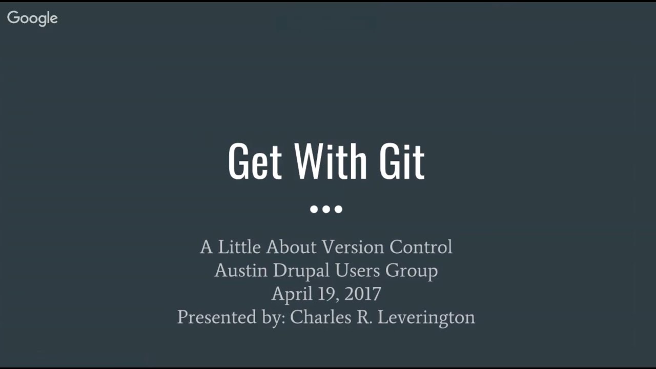 Git With Git - A Little About Version Control