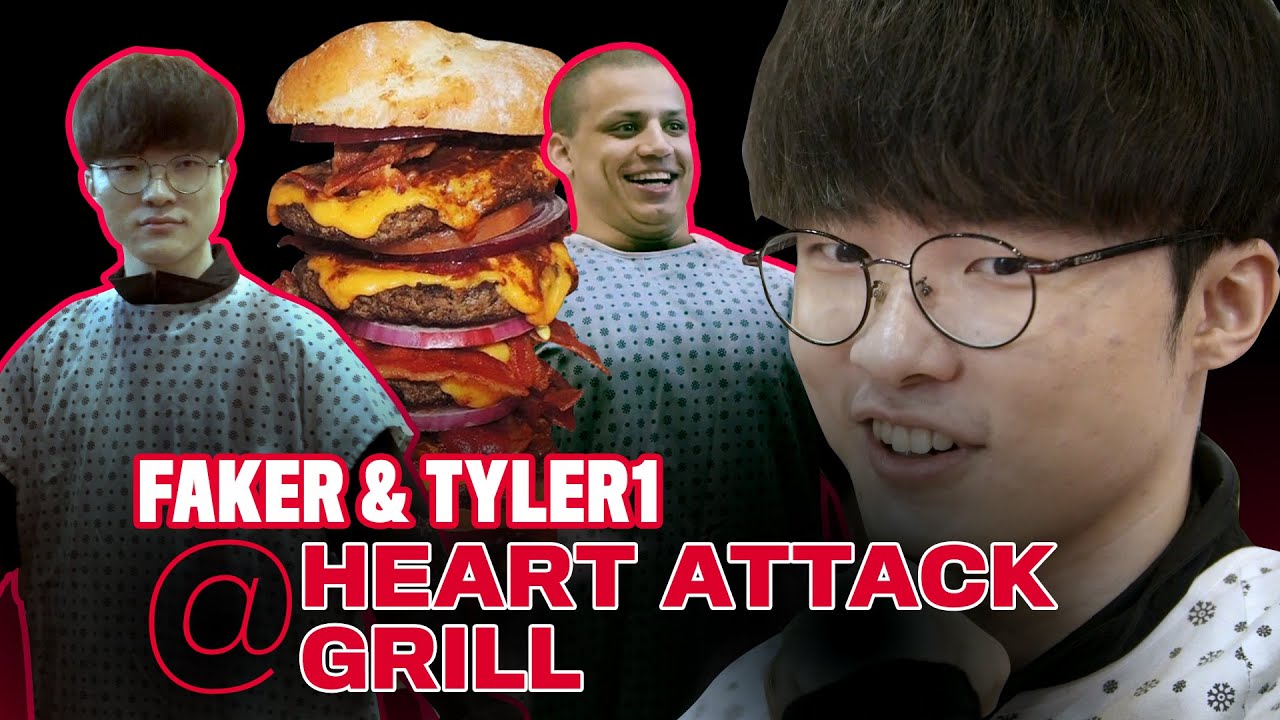 T1 Faker and Tyler1 Visit the Heart Attack Grill