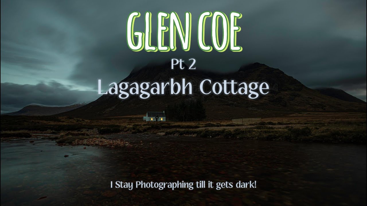Staying till it`s Dark at Lagagarbh Cottage in Glen Coe #glencoe #builtforwinter #photography #dji