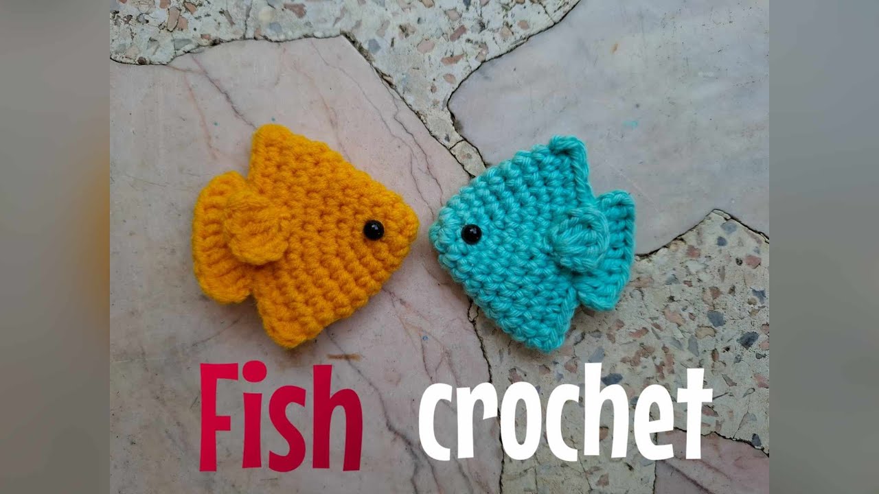 EP.391 สอนถักพวงกุญแจปลาโครเชต์/How to  fish amigurumi key chain/Free pattern/Fish crochet.