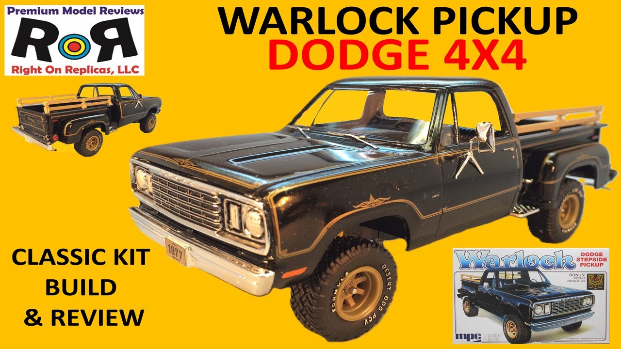 Пикап Warlock Dodge Step-Side, масштаб 1-25, MPC 983