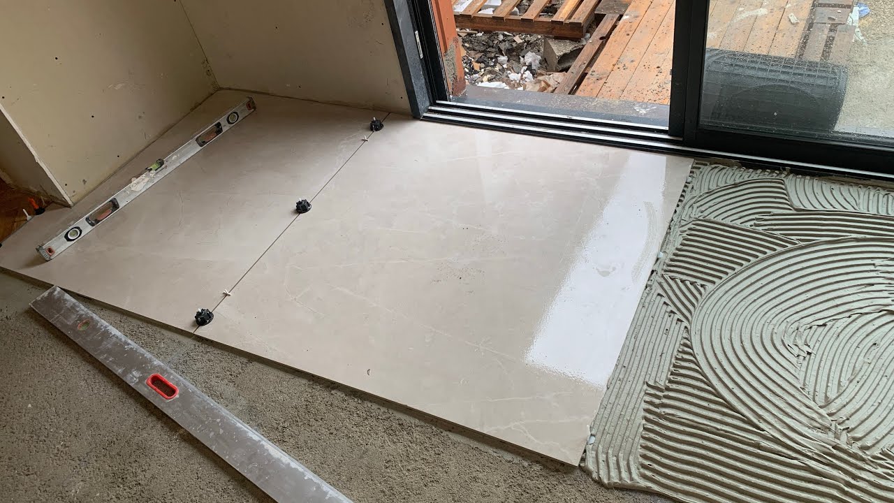 Pose carrelage 120x120