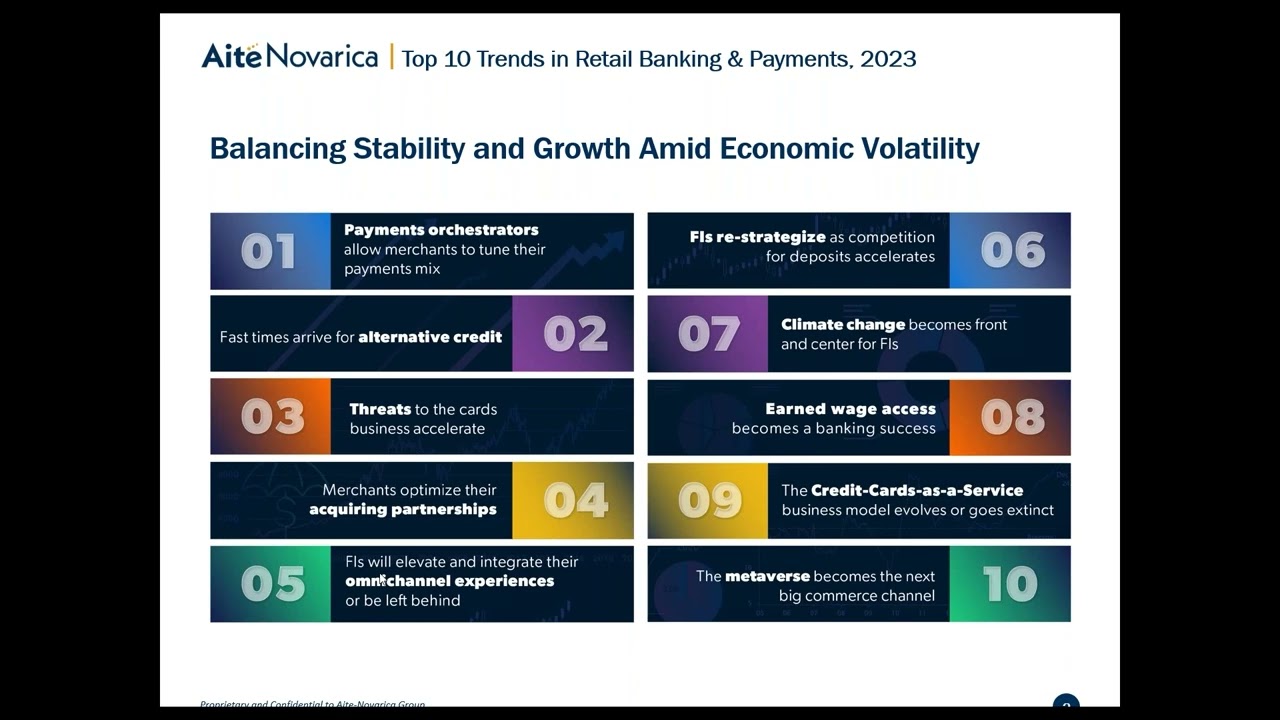 2023 Top 10 Trends in Retail Banking: Balancing Stability and Growth Amid Economic Volatility