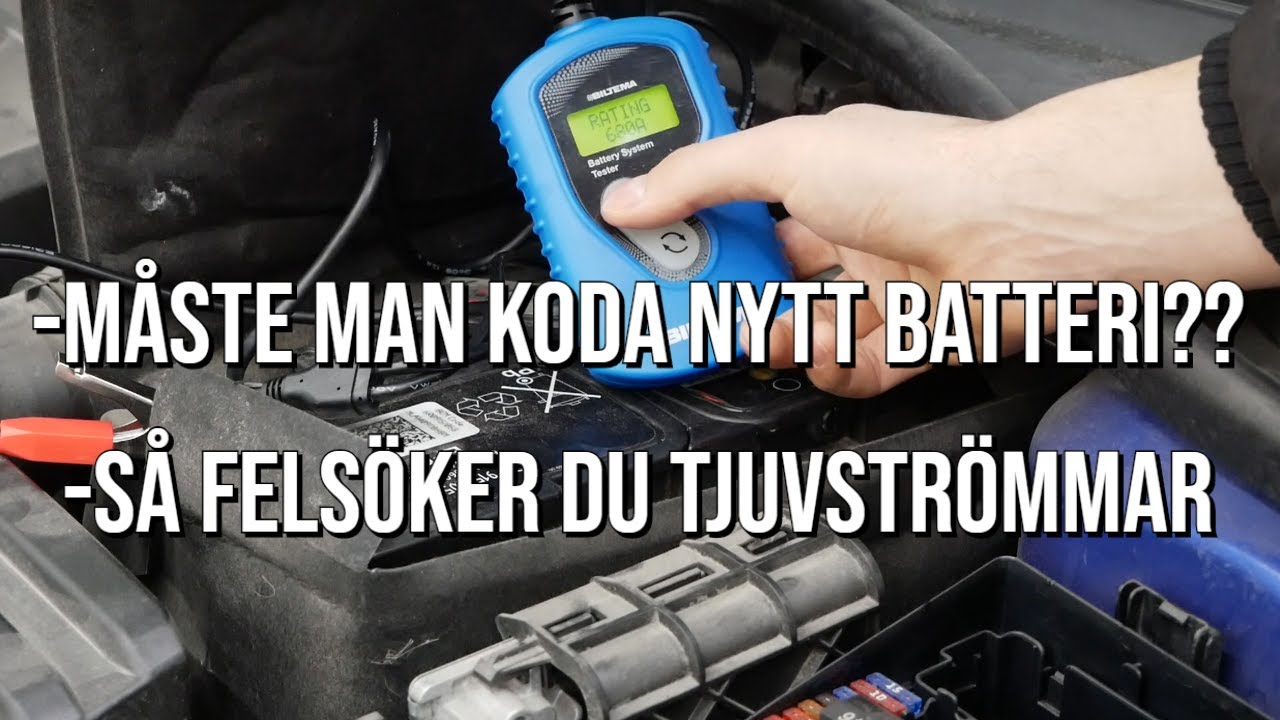 BATTERIBYTE MODERN BIL - BATTERIÖVERVAKNINGSSYSTEM (AUDI)