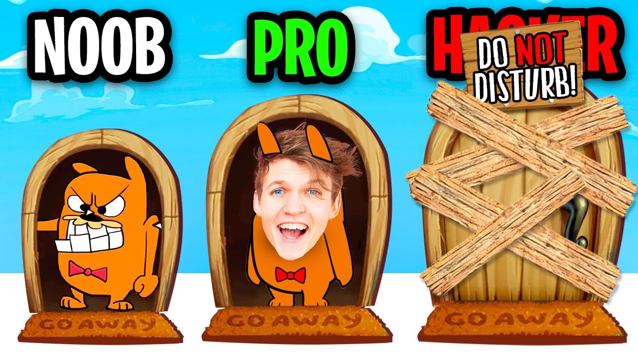 NOOB vs PRO vs HACKER In DO NOT DISTURB!? (ALL LEVELS!)
