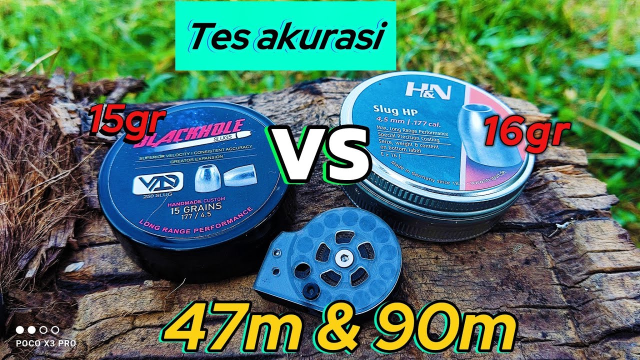 🔴TES AKURASI MMIS SLUG H&N & BLACKHOLE di LARAS YUMAJA A12 // JARAK 47&90 M ‼️ @EX-3.