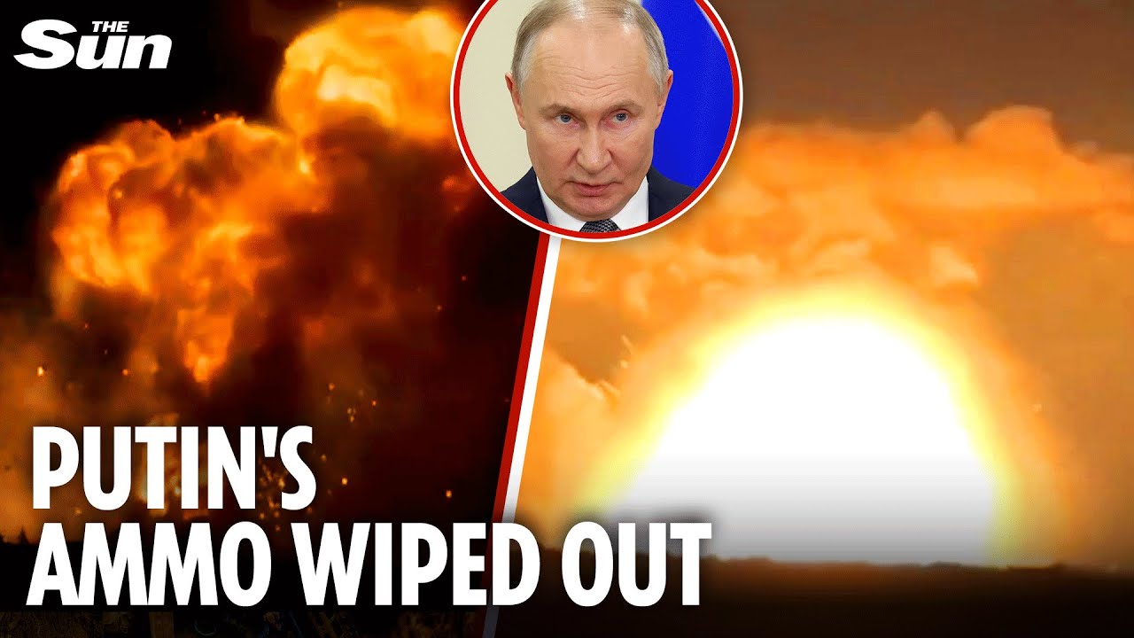 Ukrainian forces BLOW UP Russian ammunition depot in another setback for Putin