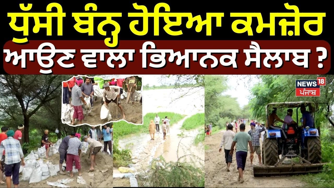 Ferozepur Floods Update | ਧੁੱਸੀ ਬੰਨ੍ਹ ਹੋਇਆ ਕਮਜ਼ੋਰ, ਆਉਣ ਵਾਲਾ ਭਿਆਨਕ ਸੈਲਾਬ ? | Dhussi Bandh