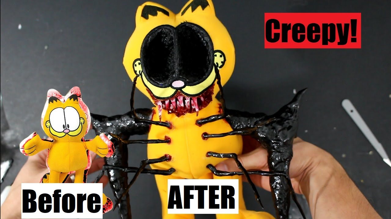 The Making of the Talking Demon Garfield (DIY)