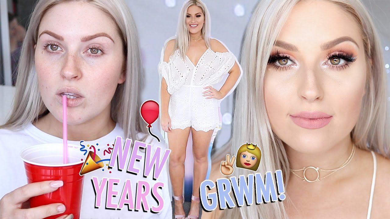🍾 NEW YEARS EVE Get Ready With Me! 💕  Silver Liner & Cute Outfit! 😍