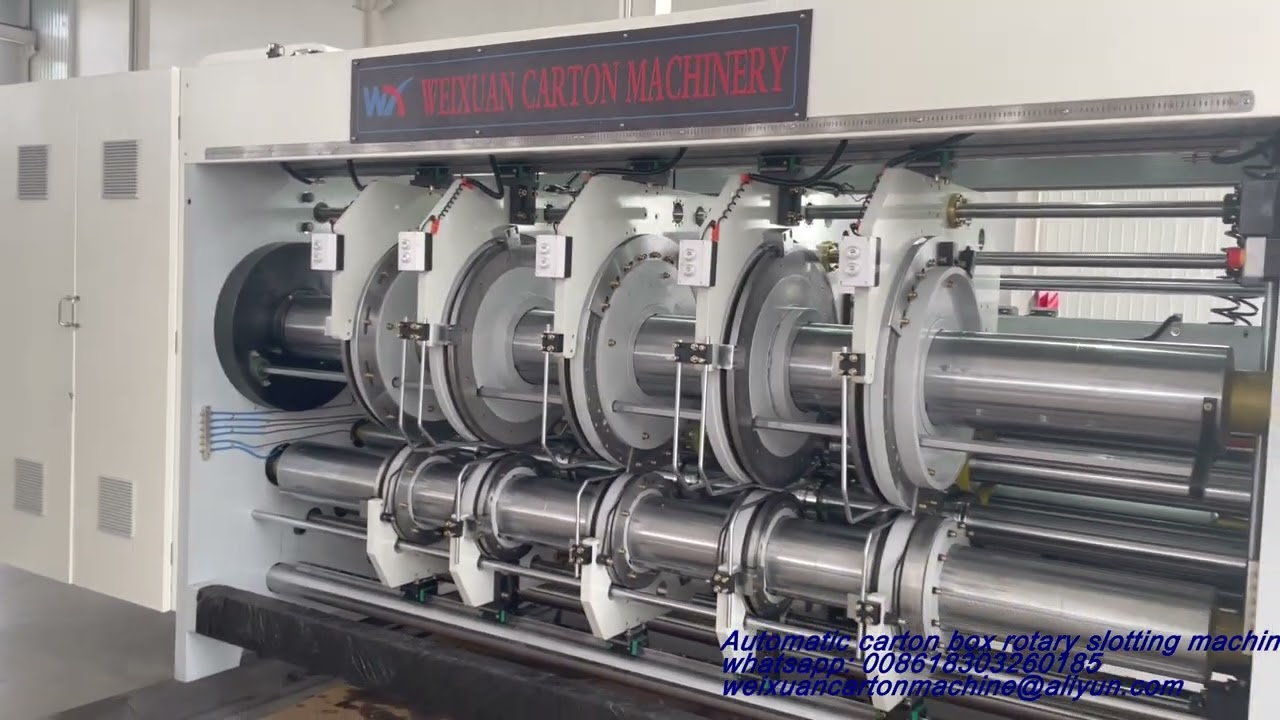 Intelligent Automatic setting rotary slotting machine for corrugated boxes machine in China