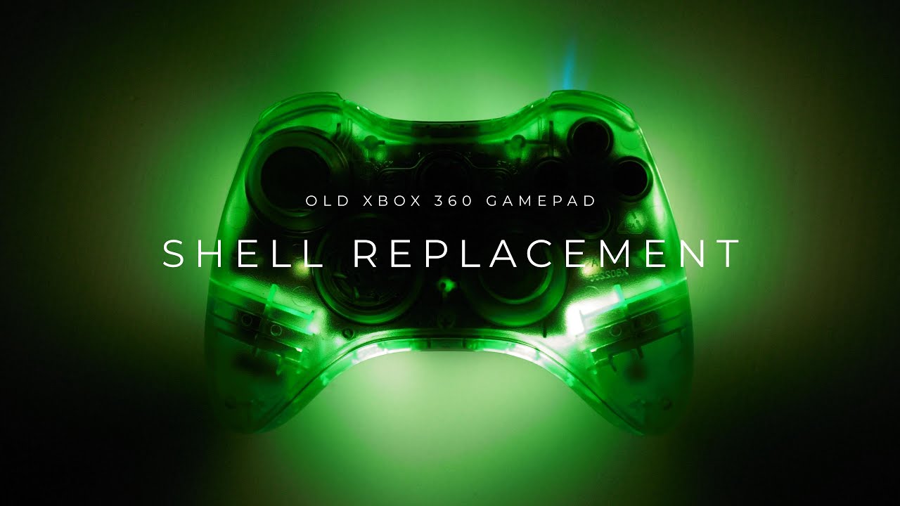 Xbox 360 Shell Replacement / 4.99$ shell from aliexpress (transparent green) / retro