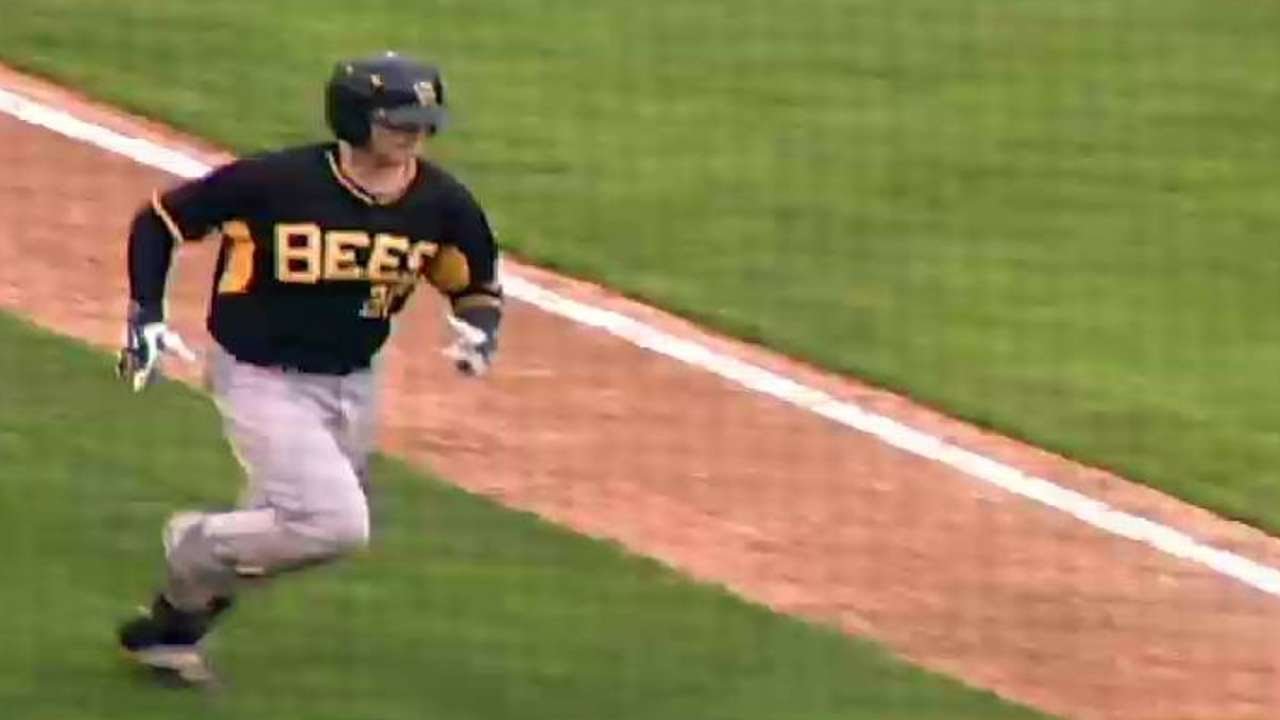 Jett Bandy puts the Bees on the board